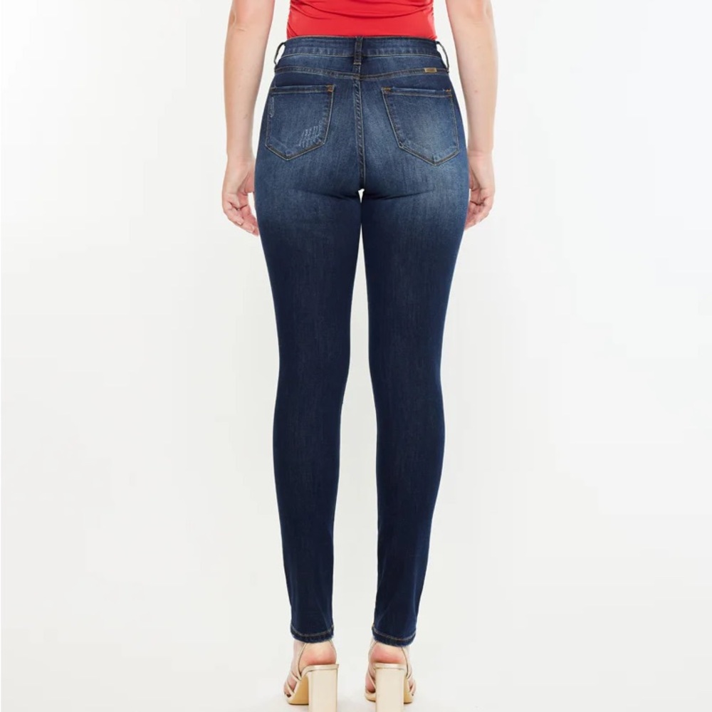 KANCAN Candice High Rise Super Skinny Jeans Curvy Blue Button Fly Size 15/31 - Picture 14 of 14